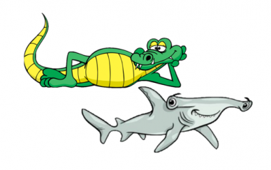 Crocodile and Shark (F–3)